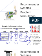 Recommender Systems Problem Formula4on: Machine Learning