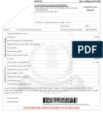 Indian Income Tax Return Acknowledgement 2022-23: Assessment Year