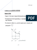 Numerical Integration Continued Simpson's 1/3 Rule: F F F G F X H H X 0 X H X 2h Coordinate Shift