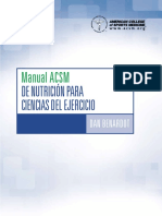 Manual Nutrición para Ejercicios