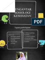 Pengantar Sosilogi Kesehatan