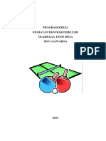 PROGRAM KERJA Ekskul Tenis Meja