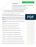 ISO 31000 Risk Management Checklist Guide