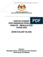 Kertas Konsep Pertandingan Penulisan Kreatif Mbmmbi - Menulis Esei 2022