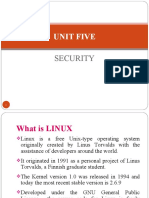 Unit Five: Security