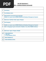 MySQL Solution 1st 5 Worksheets