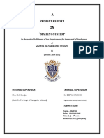 Mailing System Project Report