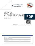 Aprende en casa: Guía de autoaprendizaje de sexto grado