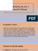 Learning Plan 1: Projectile Motion