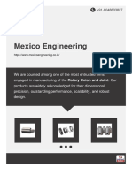Mexico Engineering: Rotary Union and Joint. Our