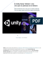 El Jefe de Unity Llama 'Idiotas' A Los Desarrolladores Que No Piensan en El Dinero - Vandal