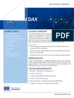 Advanced DAX ODT Data Sheet