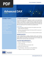 Advanced DAX ODT Data Sheet