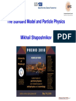 The Standard Model and Particle Physics: Pittsburgh, May 9, 2018 - P. 1