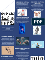 Lesiones Mas Comunes en El Trabajo Y La Vida Cotidiana