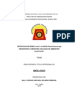 Detección de Genes Mera y Merb en Pseudomonas Spp. Resistentes A Mercurio Aisladas de Ambientes Acuáticos