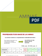 Propiedades ácido-base de las aminas