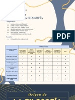Origen de La Filosofía - Grupo 5
