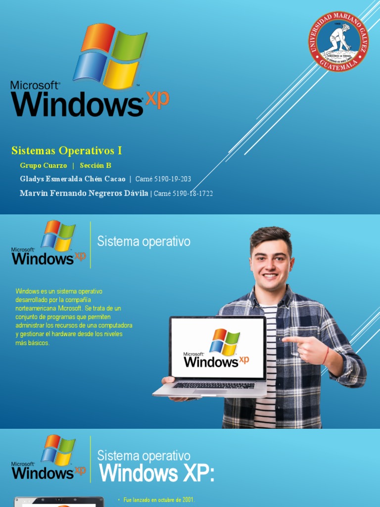 Presentación Windows XP | PDF | Microsoft Windows | Windows XP