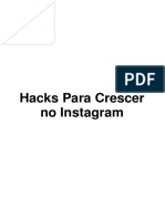 Hacks para Crescer No Instagram