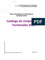 Catalogo de Unidades Territoriales Completo