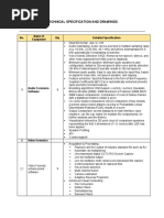 Technical Specification and Drawings