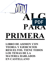 Algebra Para CBC 1. Asimov.