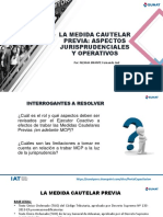 La Medida Cautelar Previa Aspectos Jurisprudenciales y Operativos