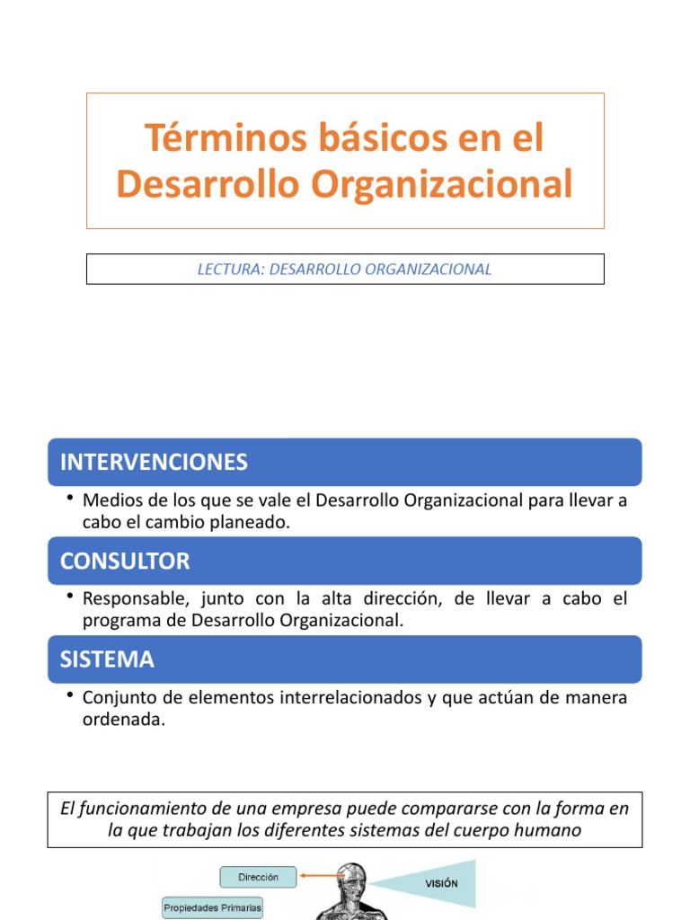 Términos Básicos En El Desarrollo Organizacional Pdf
