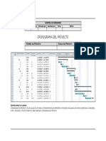 Versión control cronograma proyecto