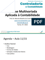 Análise Multivariada Aplicada à Contabilidade