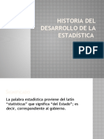 Historia Del Desarrollo de La Estadística