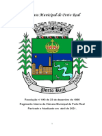 Regimento da Câmara Municipal de Porto Real