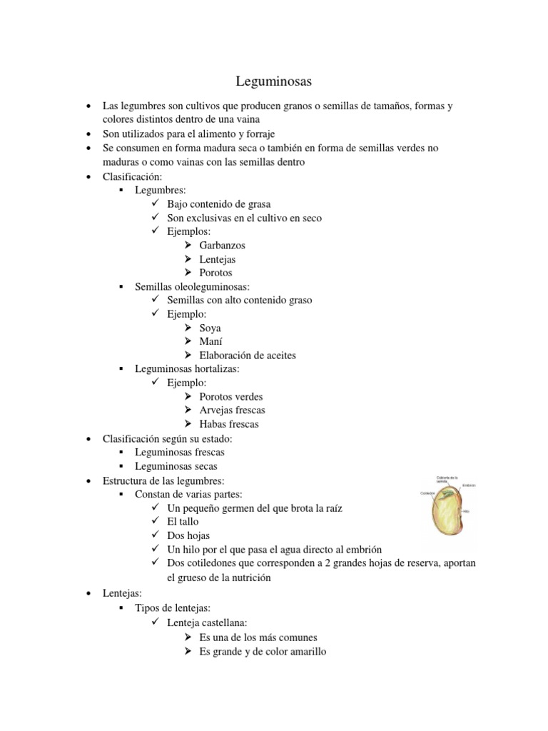 Leguminosas | PDF | Legumbre | Haba de soja