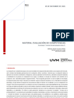 Materia. Evaluación de Competencias