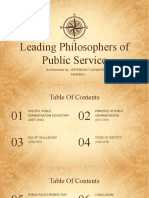 Leading Philopher of Public Service
