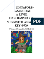 2018 Singapore-Cambridge A Level H2 Chemistry P3 Suggested Answer Key (9729)