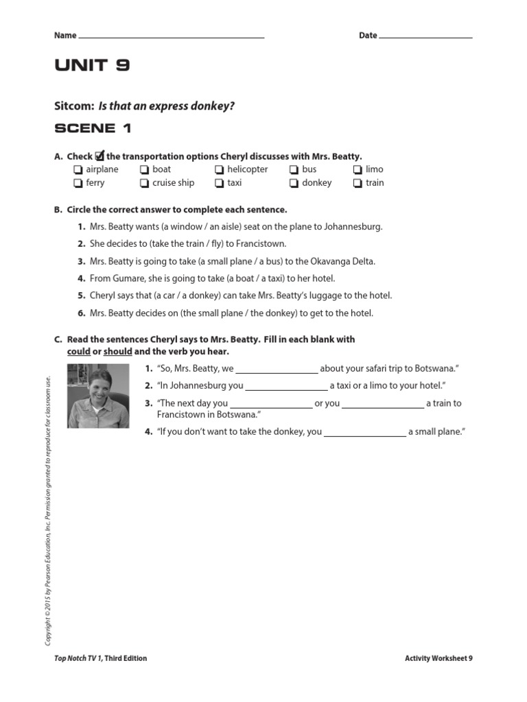 UNIT 09 Video Worksheets PDF