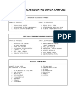 Daftar Petugas Kegiatan Bunga Kampung