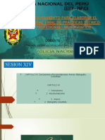 14 Semana Asesoramiento para Elaborar Informe Final