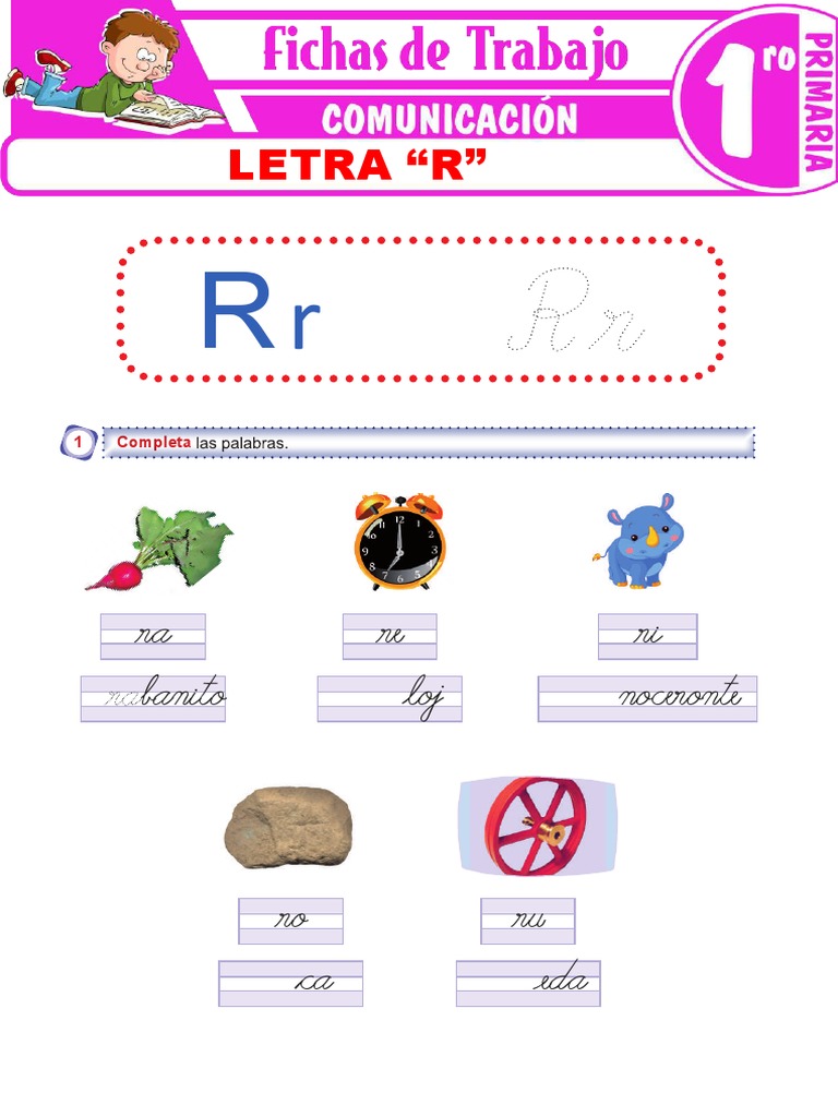 Actividades de Lectura con la Letra R | PDF