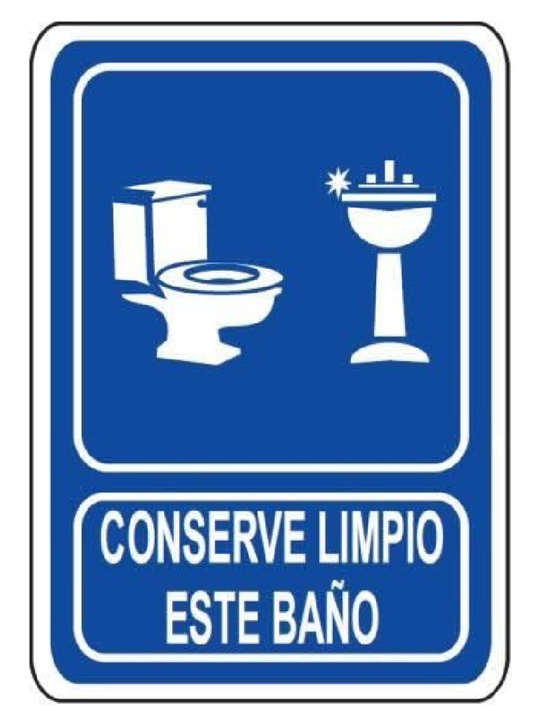Rotulos de Limpieza Baño | PDF