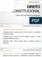 Direitos fundamentais: classificação, titularidade e eficácia