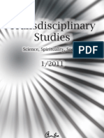 Basarab Nicolescu, Transdisciplinary Studies - Science, Spirituality, Society (TS4), No 1, 2011