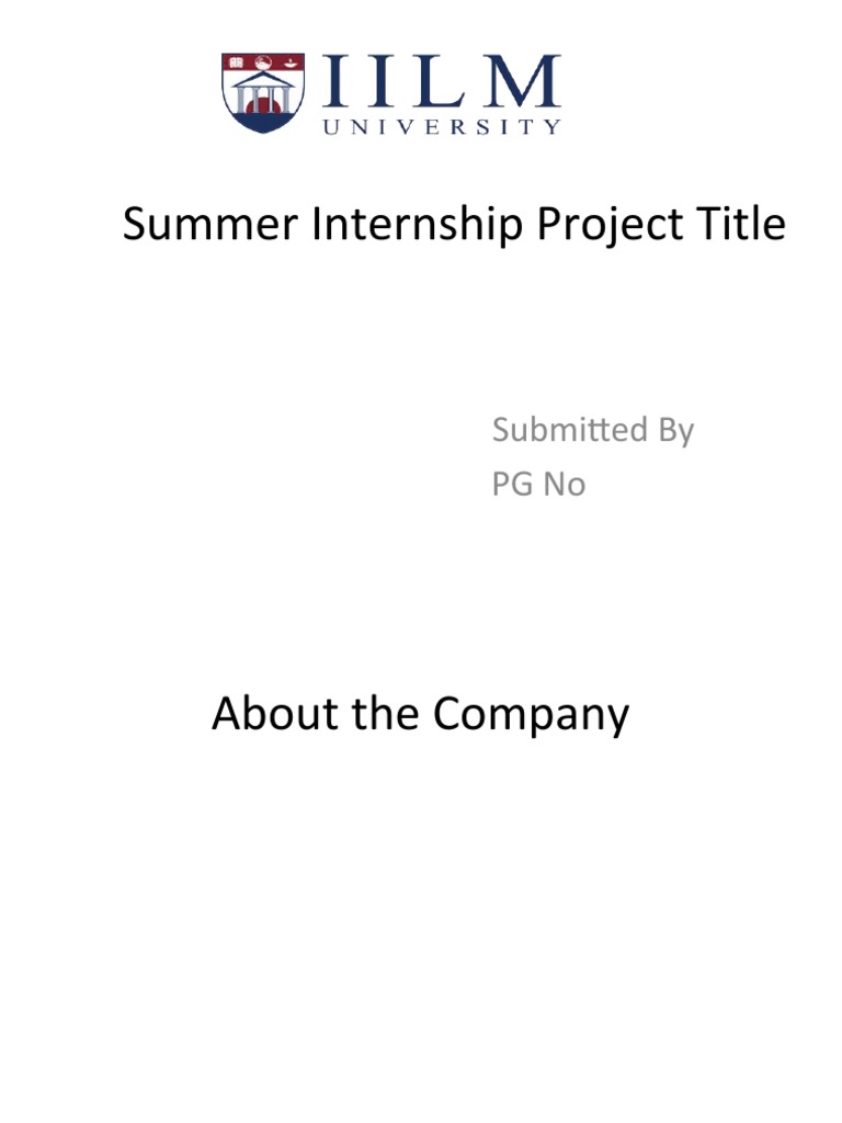SIP PPT Sample Format | PDF