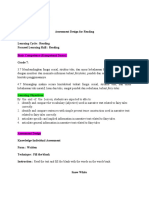 Drafting Reading Assessment Design 