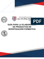 Guia para La Elaboración de Productos de Investigación Formativa-V1