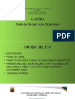 Curso Secuencia Didáctica Julio de 2020