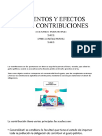 Elementos y Efectos de Las Contribuciones