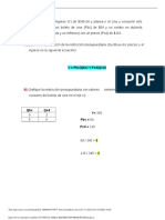 Restricción presupuestaria y consumo de bienes